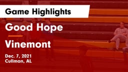 Good Hope  vs Vinemont  Game Highlights - Dec. 7, 2021