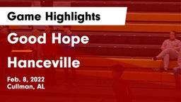 Good Hope  vs Hanceville  Game Highlights - Feb. 8, 2022