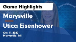 Marysville  vs Utica Eisenhower  Game Highlights - Oct. 5, 2022