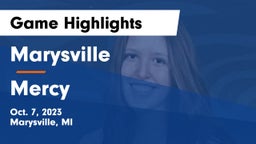 Marysville  vs Mercy   Game Highlights - Oct. 7, 2023