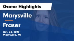 Marysville  vs Fraser  Game Highlights - Oct. 24, 2023