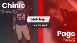 Matchup: Chinle  vs. Page  2018