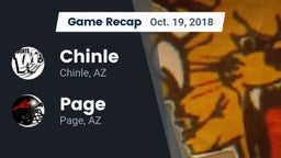 Recap: Chinle  vs. Page  2018