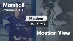 Matchup: Marshall vs. Moutian View  2016