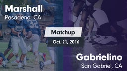 Matchup: Marshall vs. Gabrielino  2016
