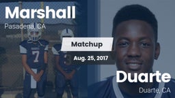 Matchup: Marshall vs. Duarte  2017
