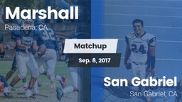 Matchup: Marshall vs. San Gabriel  2017