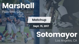 Matchup: Marshall vs. Sotomayor  2017
