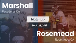 Matchup: Marshall vs. Rosemead  2017