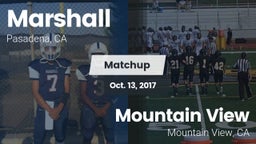 Matchup: Marshall vs. Mountain View  2017