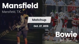 Matchup: Mansfield High vs. Bowie  2016