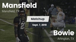 Matchup: Mansfield High vs. Bowie  2018