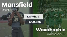 Matchup: Mansfield High vs. Waxahachie  2018
