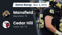 Recap: Mansfield  vs. Cedar Hill  2018