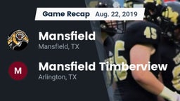 Recap: Mansfield  vs. Mansfield Timberview  2019