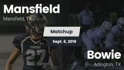 Matchup: Mansfield High vs. Bowie  2019