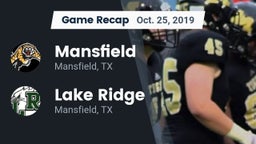 Recap: Mansfield  vs. Lake Ridge  2019