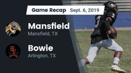 Recap: Mansfield  vs. Bowie  2019