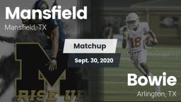 Matchup: Mansfield High vs. Bowie  2020