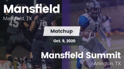 Matchup: Mansfield High vs. Mansfield Summit  2020