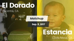 Matchup: El Dorado High vs. Estancia  2017