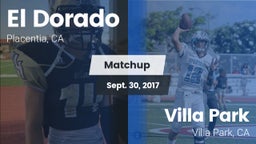 Matchup: El Dorado High vs. Villa Park  2017