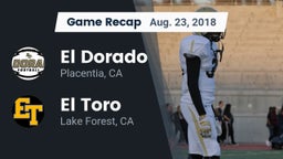 Recap: El Dorado  vs. El Toro  2018