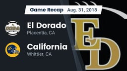 Recap: El Dorado  vs. California  2018