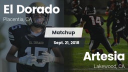 Matchup: El Dorado High vs. Artesia  2018