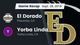 Recap: El Dorado  vs. Yorba Linda  2018