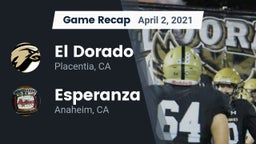 Recap: El Dorado  vs. Esperanza  2021