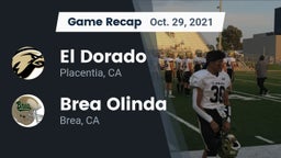 Recap: El Dorado  vs. Brea Olinda  2021