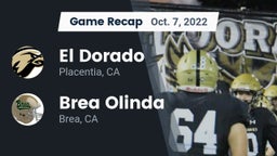 Recap: El Dorado  vs. Brea Olinda  2022