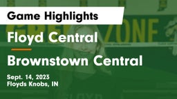 Floyd Central  vs Brownstown Central  Game Highlights - Sept. 14, 2023