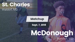 Matchup: St. Charles High vs. McDonough  2018