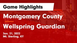 Montgomery County  vs Wellspring Guardian Game Highlights - Jan. 21, 2022