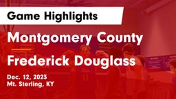 Montgomery County  vs Frederick Douglass Game Highlights - Dec. 12, 2023