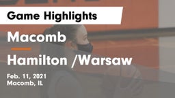 Macomb  vs Hamilton /Warsaw  Game Highlights - Feb. 11, 2021