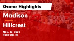 Madison  vs Hillcrest  Game Highlights - Nov. 16, 2021