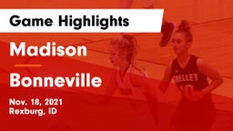 Madison  vs Bonneville  Game Highlights - Nov. 18, 2021