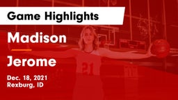 Madison  vs Jerome  Game Highlights - Dec. 18, 2021
