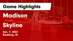 Madison  vs Skyline  Game Highlights - Jan. 7, 2022