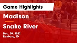 Madison  vs Snake River  Game Highlights - Dec. 30, 2022