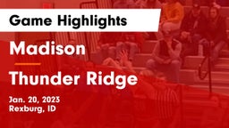 Madison  vs Thunder Ridge  Game Highlights - Jan. 20, 2023