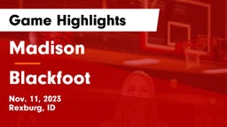 Madison  vs Blackfoot  Game Highlights - Nov. 11, 2023
