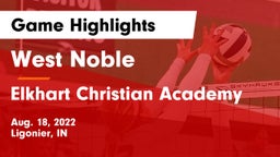 West Noble  vs Elkhart Christian Academy Game Highlights - Aug. 18, 2022