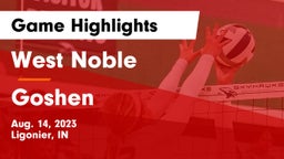 West Noble  vs Goshen  Game Highlights - Aug. 14, 2023