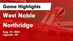 West Noble  vs Northridge  Game Highlights - Aug. 29, 2023