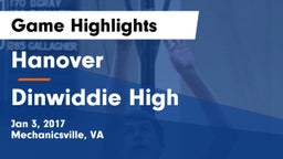 Hanover  vs Dinwiddie High Game Highlights - Jan 3, 2017