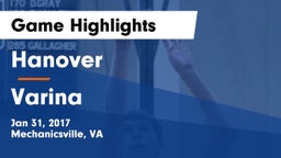 Hanover  vs Varina  Game Highlights - Jan 31, 2017